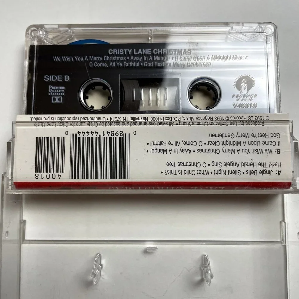 Vintage Cristy Lane Holiday Christmas Audio Music Cassette Tape 1993 u - Picture 3 of 4